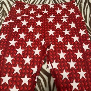 Women’s Red Star Patterned Leggings